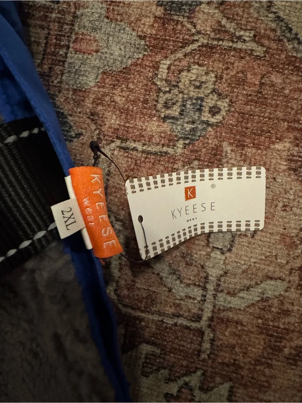 Kyeese Wear Waterproof Blue Winter Dog Coat